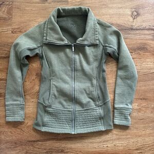 lululemon athletica Olive Green Fitted Zip-Up Jacket